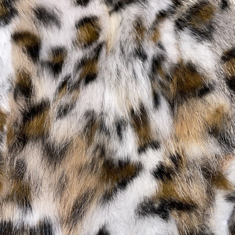 Bagatelle Genuine Rabbit Fur Long Vest High Collar Size Medium w/Pockets - Picture 5 of 10